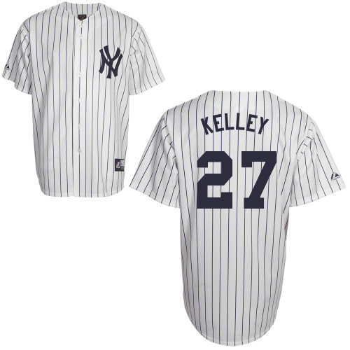 Shawn Kelley #27 Youth Baseball Jersey-New York Yankees Authentic Home White MLB Jersey - Click Image to Close